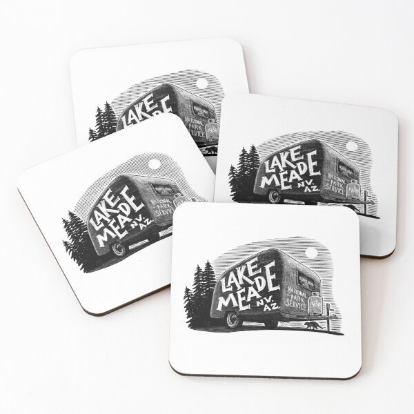 Item preview, Lake Meade Camping Label designed and sold by John Morris Illustration.