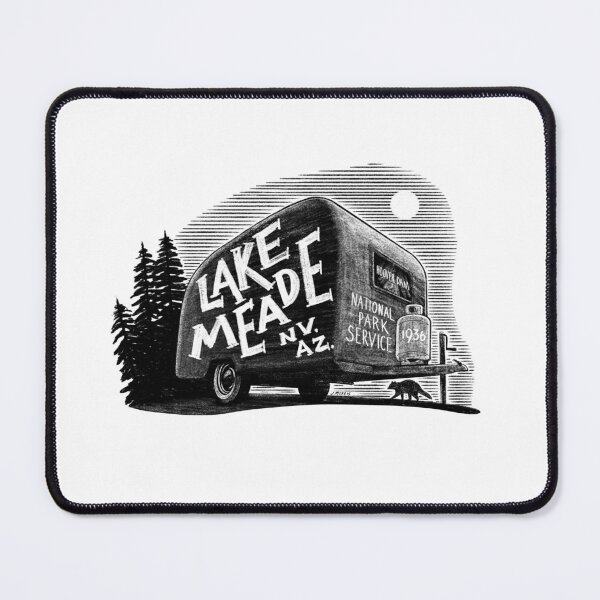 Item preview, Lake Meade Camping Label designed and sold by John Morris Illustration.