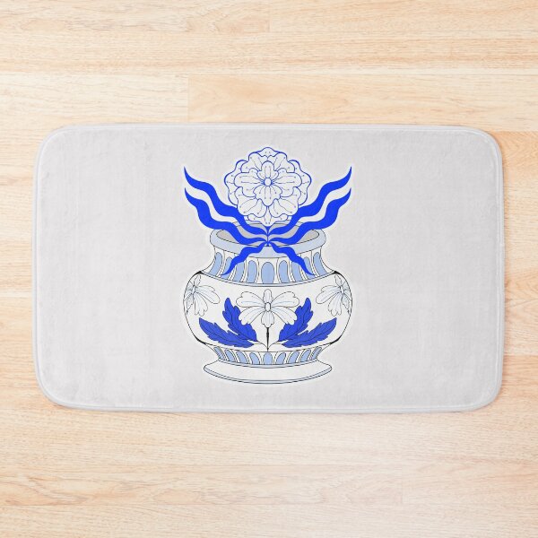 Item preview, Porcelain vase with blue flower designed and sold by Elifndz.
