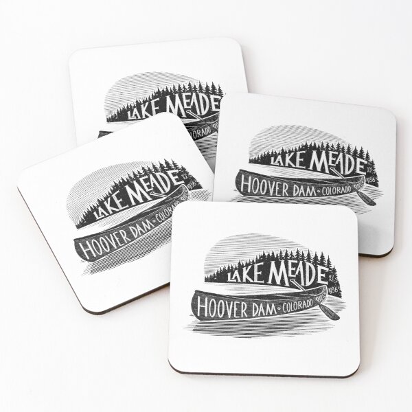 Item preview, Lake Meade Canoe Label designed and sold by John Morris Illustration.