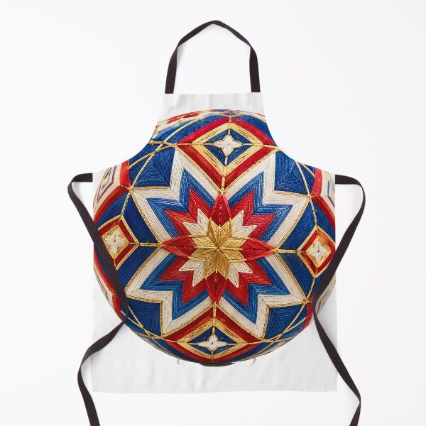 Item preview, Traditional Japanese Temari Ball – Elegant Folk Art Illustration designed and sold by LainCellJapan.