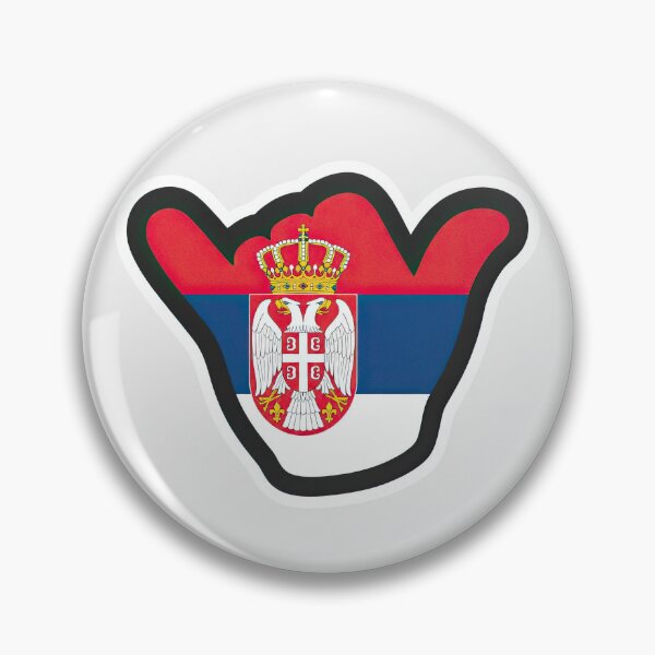 Item preview, Serbia Shaka Flag designed and sold by ShakaLife.org.