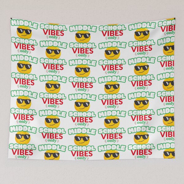 Item preview, Middle School Vibes Only | Funny Back To School Meme designed and sold by VibranPalette.