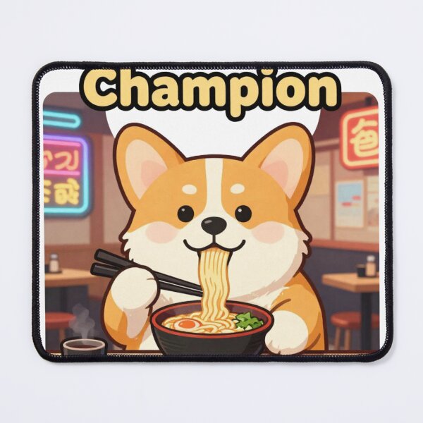 Item preview, Stress Eating Champion Funny Corgi Ramen Design designed and sold by GoldenPaw Society.