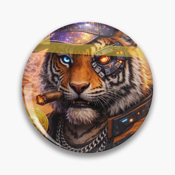 Item preview, Tiger with BITCOIN designed and sold by lovesdmg.