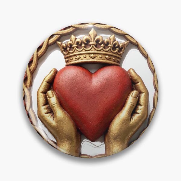 Item preview, Celtic Claddagh Symbol – Traditional Irish Folk Art Illustration designed and sold by LainCellJapan.