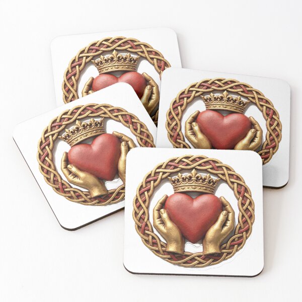 Item preview, Celtic Claddagh Symbol – Traditional Irish Folk Art Illustration designed and sold by LainCellJapan.