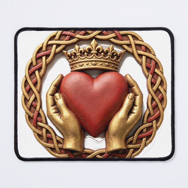 Item preview, Celtic Claddagh Symbol – Traditional Irish Folk Art Illustration designed and sold by LainCellJapan.