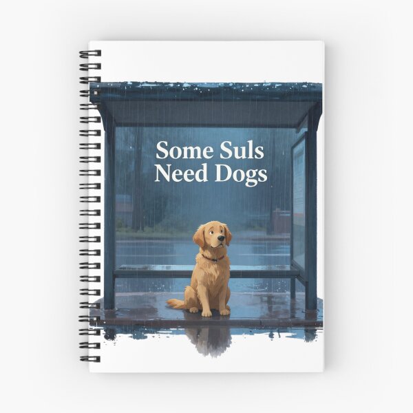 Artikelvorschau, Manche Seelen brauchen Hunde – Emotionales Golden-Retriever-Design entworfen und verkauft von GoldenPaw Society.