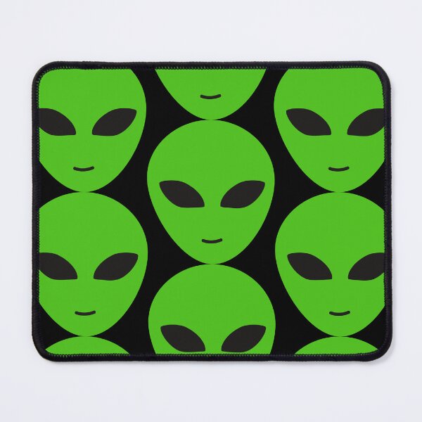 Item preview, Neon Green Alien Black Eyes Mouth Sticker Sci Fi  designed and sold by Rolographics1.