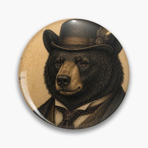 Item preview, Dapper Black Bear designed and sold by Midnight-Moss.