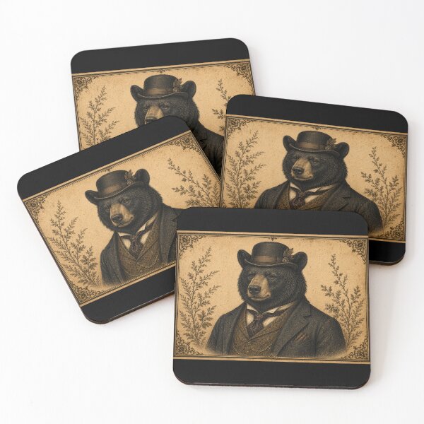 Item preview, Dapper Black Bear designed and sold by Midnight-Moss.