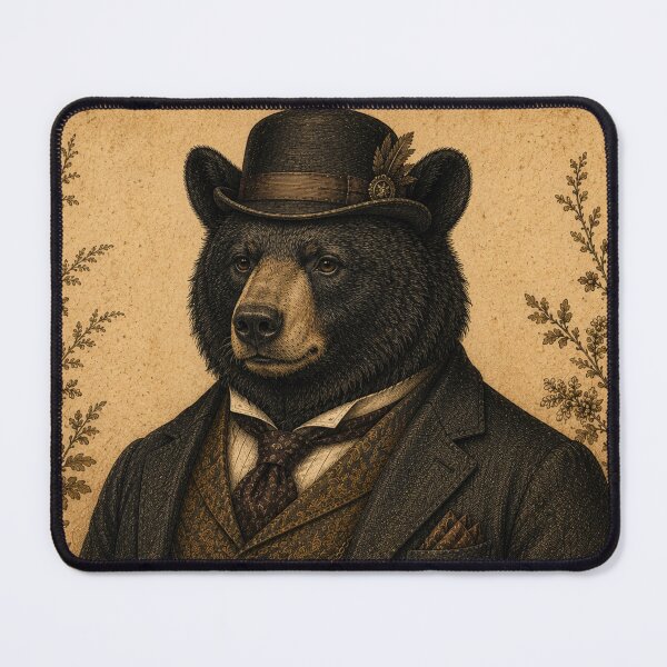 Item preview, Dapper Black Bear designed and sold by Midnight-Moss.
