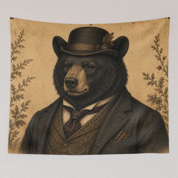 Item preview, Dapper Black Bear designed and sold by Midnight-Moss.