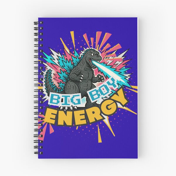 Item preview, Big Boy Energy Kaiju Retro Pop Art | Funny Godzilla designed and sold by SpicyDStudio.