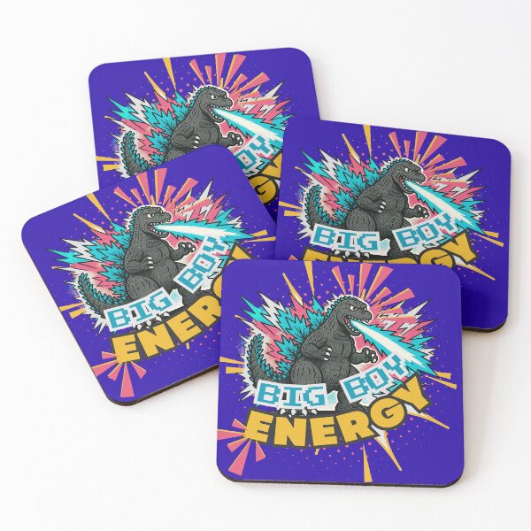 Item preview, Big Boy Energy Kaiju Retro Pop Art | Funny Godzilla designed and sold by SpicyDStudio.