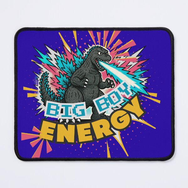 Item preview, Big Boy Energy Kaiju Retro Pop Art | Funny Godzilla designed and sold by SpicyDStudio.