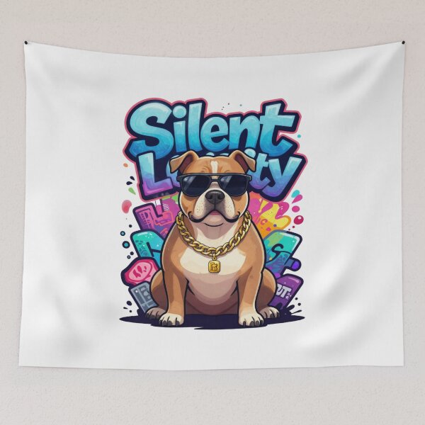 Item preview, Silent Loyalty Streetwear Pitbull Design designed and sold by GoldenPaw Society.