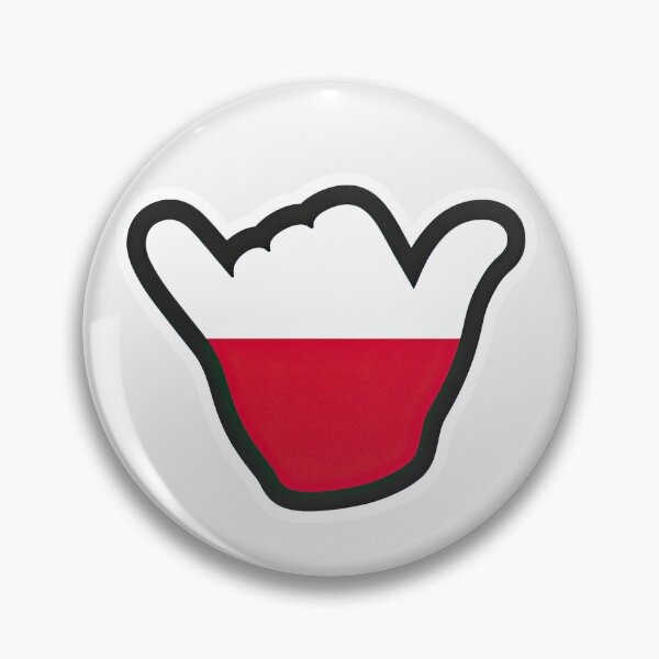 Item preview, Poland Shaka Flag designed and sold by ShakaLife.org.