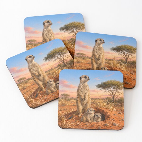 Item preview, Meerkat Family at Savanna Burrow designed and sold by Pixel Junkies Studio.