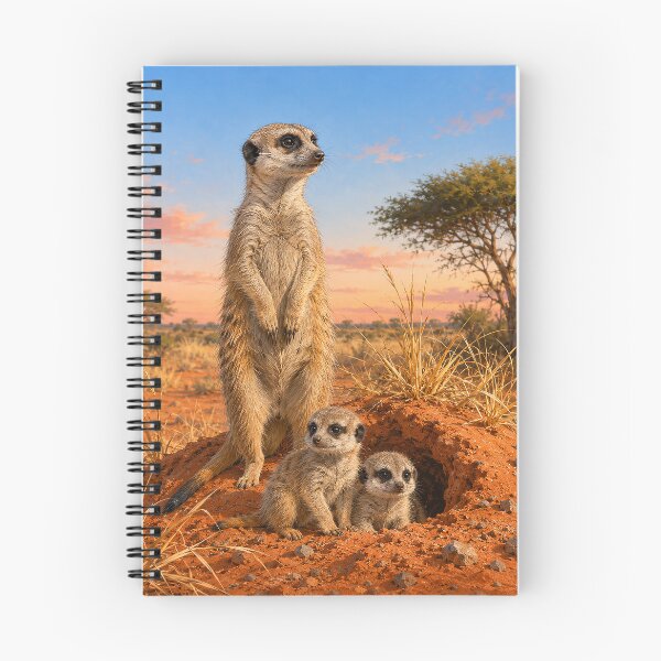 Item preview, Meerkat Family at Savanna Burrow designed and sold by Pixel Junkies Studio.