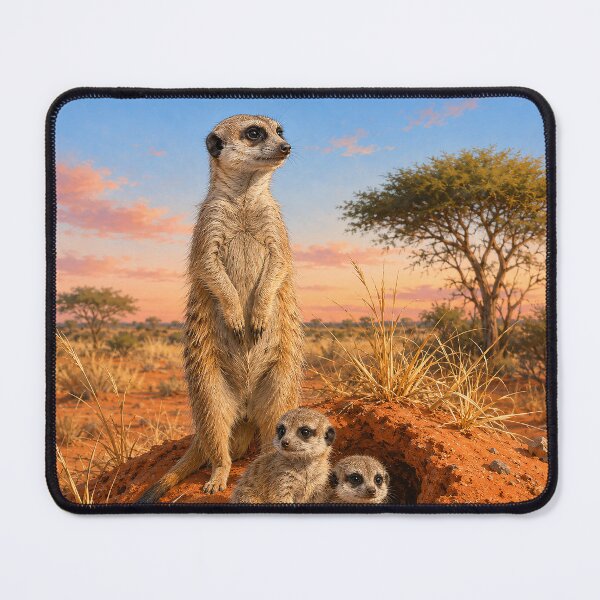 Item preview, Meerkat Family at Savanna Burrow designed and sold by Pixel Junkies Studio.