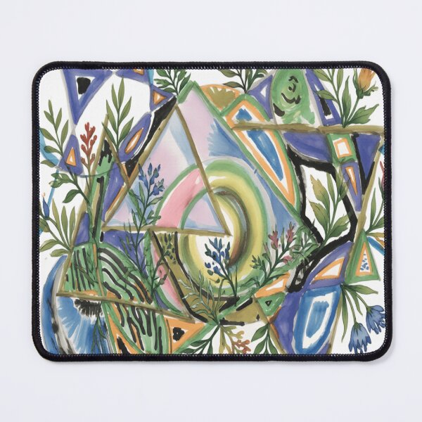 Item preview, quantum shapes botanical colorful geometric abstract design designed and sold by SmashingDeals.