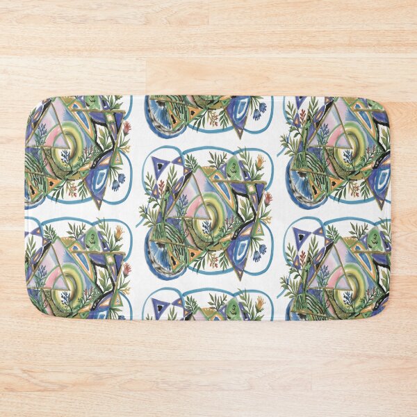 Item preview, quantum shapes botanical colorful geometric abstract design designed and sold by SmashingDeals.