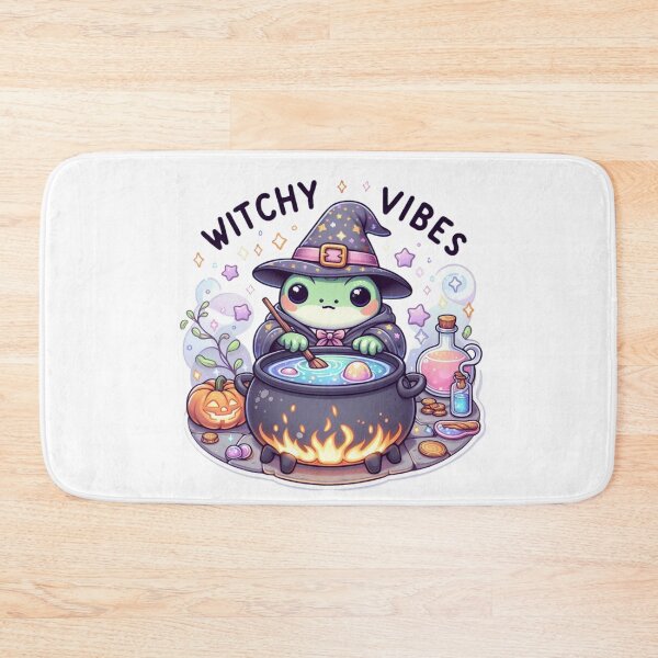 Item preview, Cute Witch Frog Cauldron-Witchy Vibes Halloween designed and sold by carestazafeli.