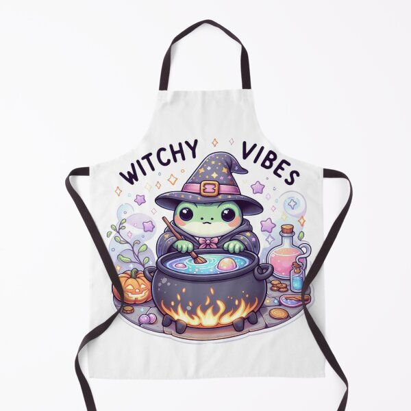 Item preview, Cute Witch Frog Cauldron-Witchy Vibes Halloween designed and sold by carestazafeli.