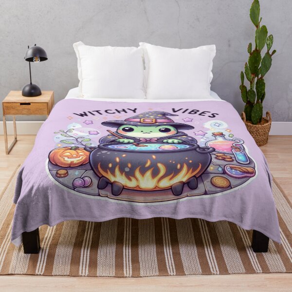 Item preview, Cute Witch Frog Cauldron-Witchy Vibes Halloween designed and sold by carestazafeli.