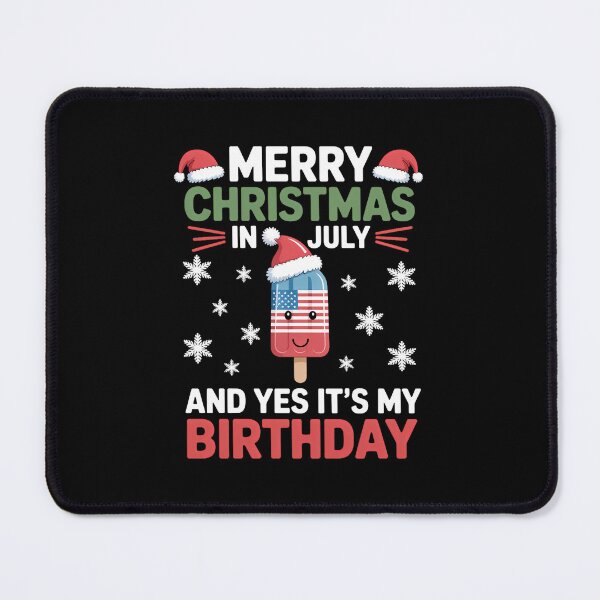 Item preview, Christmas In July Birthday Ice Pop in Santa Hat designed and sold by SapfireStuArt.