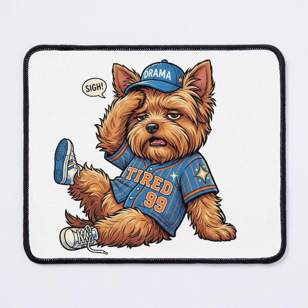 Item preview, Sporty Yorkie - dead battery designed and sold by design-rebell.