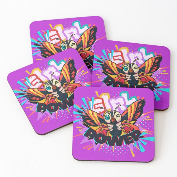Item preview, Mothra Girl Power Retro Comic Pop Art | Queen of Monsters designed and sold by SpicyDStudio.