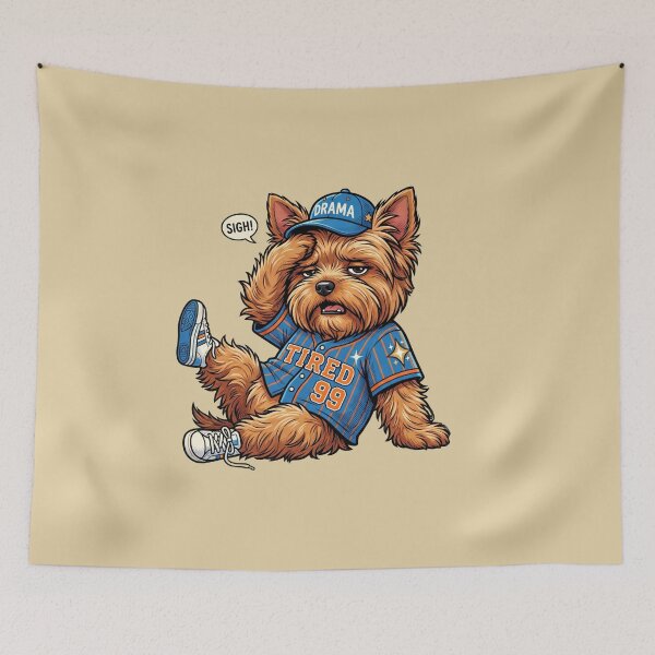 Item preview, Sporty Yorkie - dead battery designed and sold by design-rebell.