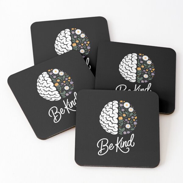 Item preview, Be Kind To Your Mind Mental Health Matters Floral Brain designed and sold by SapfireStuArt.
