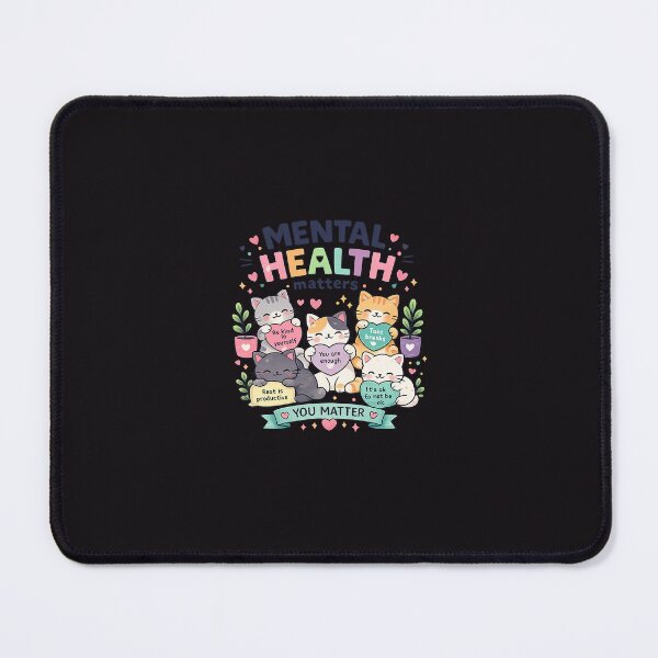 Item preview, Cute Cats Mental Health Matters Design designed and sold by NanignzArt.