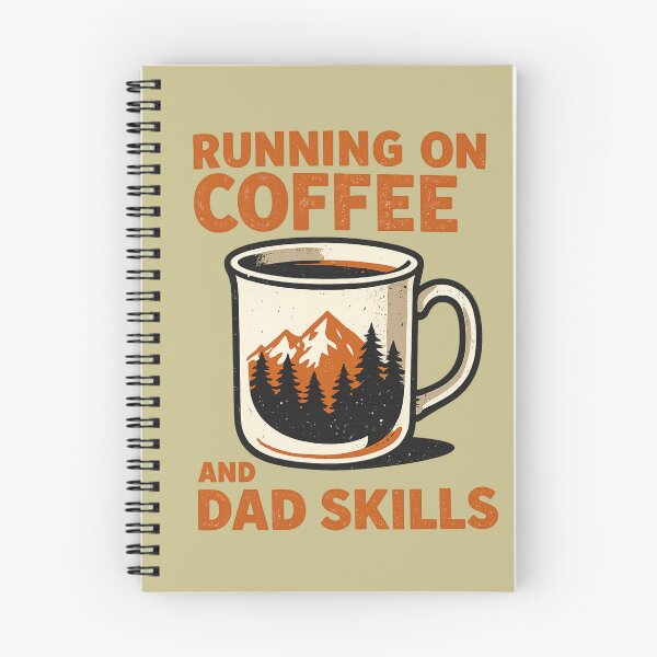 Item preview, Running on Coffee and Dad Skills designed and sold by LuloCreative.