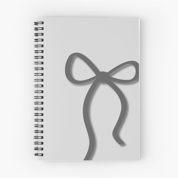 Item preview, Minimalist Charcoal Gray Ribbon Bow on Light Gray designed and sold by Hrndz Store.