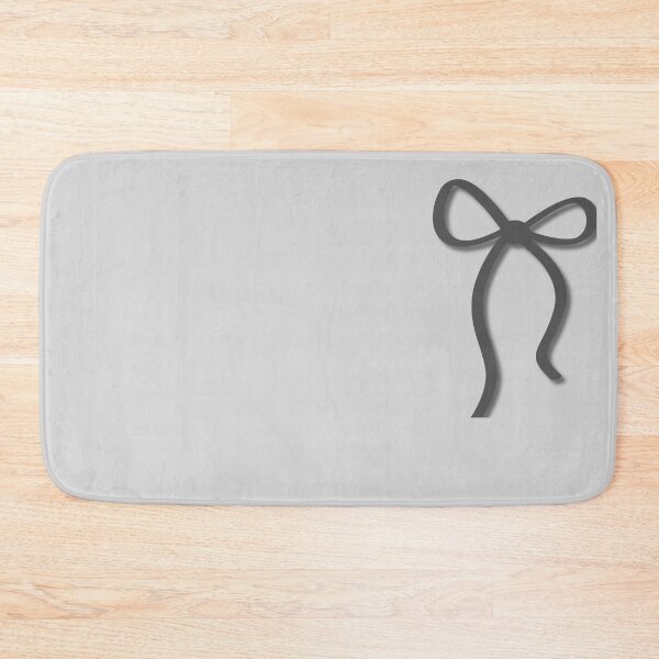 Item preview, Minimalist Charcoal Gray Ribbon Bow on Light Gray designed and sold by Hrndz Store.