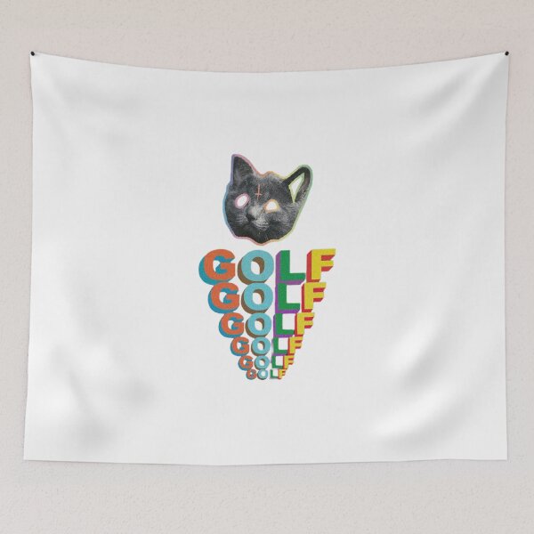 Item preview, Golf Wang Odd Future Cat Rainbow Typography designed and sold by Moonpaw-Whimsy.