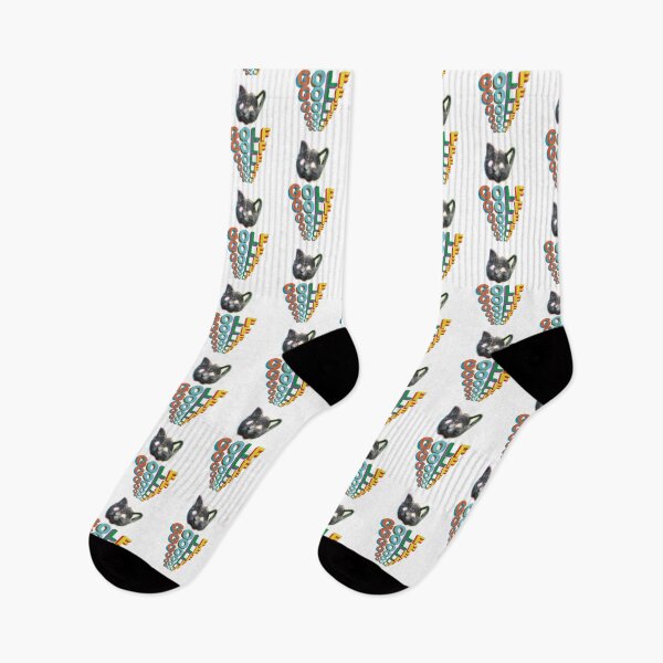Item preview, Golf Wang Odd Future Cat Rainbow Typography designed and sold by Moonpaw-Whimsy.