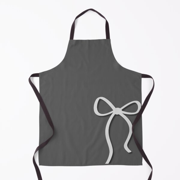 Item preview, Minimalist Light Gray Ribbon Bow on Charcoal Gray designed and sold by Hrndz Store.