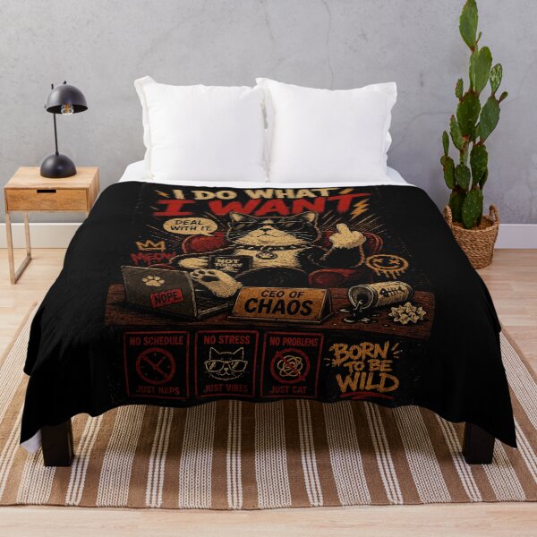 Item preview, Rebellious Cat Lounge Art with Chaos Energy and Attitude designed and sold by Modaozushi216.