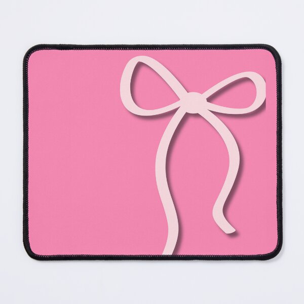 Item preview, Minimalist Light Pink Ribbon Bow on Pink designed and sold by Hrndz Store.