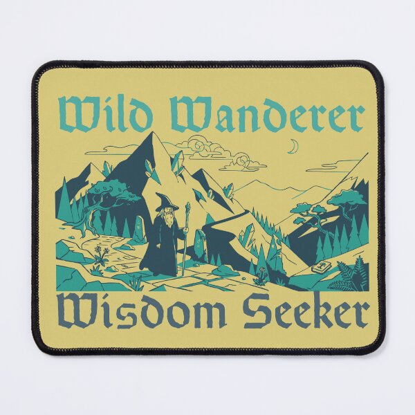 Item preview, Wild Wanderer, Wisdom Seeker – Fantasy Adventure Graphic Art designed and sold by Nerdventure.