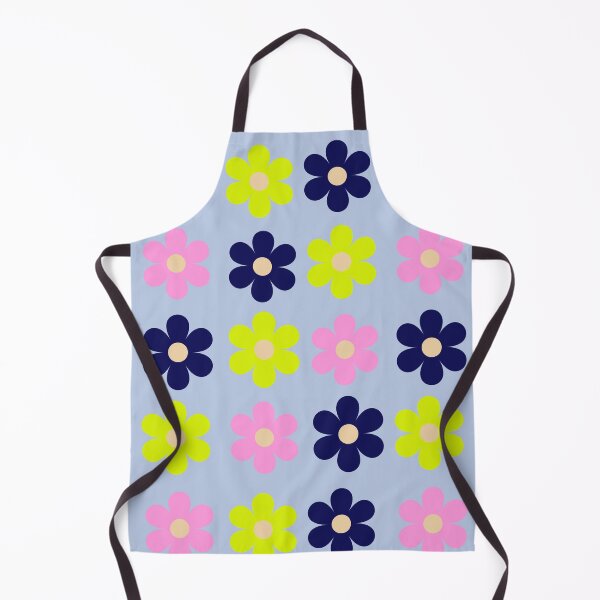 Item preview, electric garden // navy & neon retro floral pattern designed and sold by Creativ_Design.