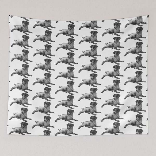 Item preview, Dog - German Wirehaired Pointer - Black and White designed and sold by Jennifer Stolzer.