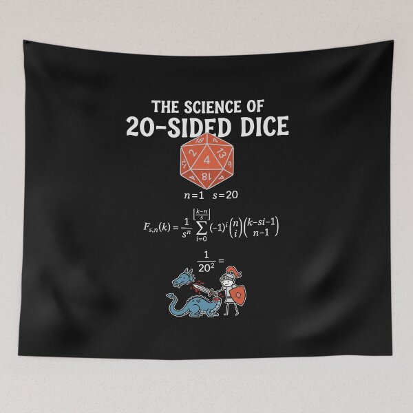 Item preview, The Science Of 20-  Sided Dice Tabletop Math Humor designed and sold by AdyKurniawan.