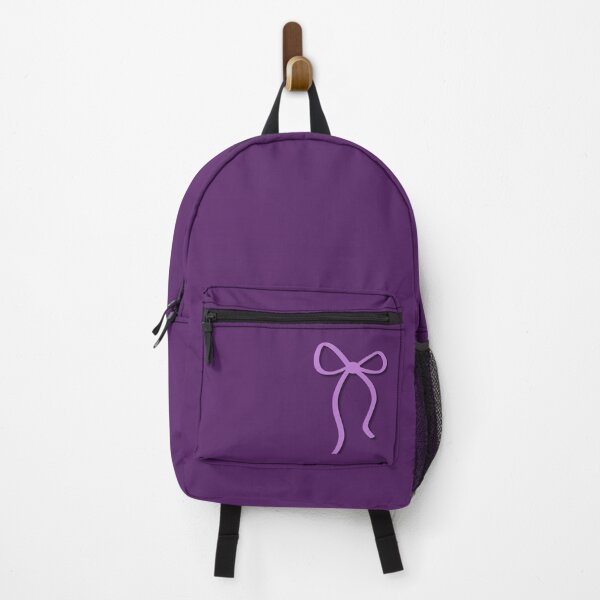 Item preview, Minimalist Lilac Ribbon Bow on Dark Purple designed and sold by Hrndz Store.